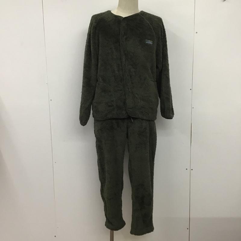 フリークスストア FREAK'S STORE セットアップ セットアップ リラックスフィット フリースセットアップ ノーカラージャケット×イージーパンツ S 無地 カーキ / カーキ / メンズ USED 古着 中古 10081816