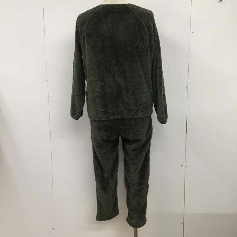 フリークスストア FREAK'S STORE セットアップ セットアップ リラックスフィット フリースセットアップ ノーカラージャケット×イージーパンツ S 無地 カーキ / カーキ / メンズ USED 古着 中古 10081816