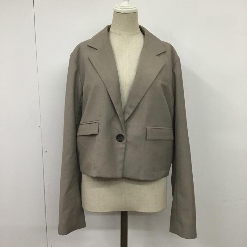 ケービーエフ KBF ジャケット、上着 ジャケット、ブレザー KC14-27Q030 テーラードジャケット 無地 ベージュ / ベージュ / レディース USED 古着 中古 10081820