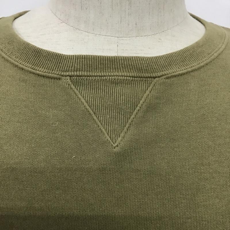 スティーブンアラン Steven Alan トレーナー 長袖 スウェット S 無地 カーキ / カーキ / メンズ USED 古着 中古 10081841