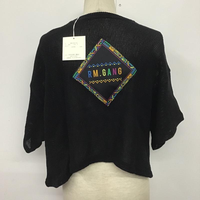 アール・エム ギャング (レベル・モダニスト ギャング) R.M GANG カットソー 半袖 RMG21SS-042 FREE 無地 黒 / ブラック / メンズ USED 古着 中古 10081848