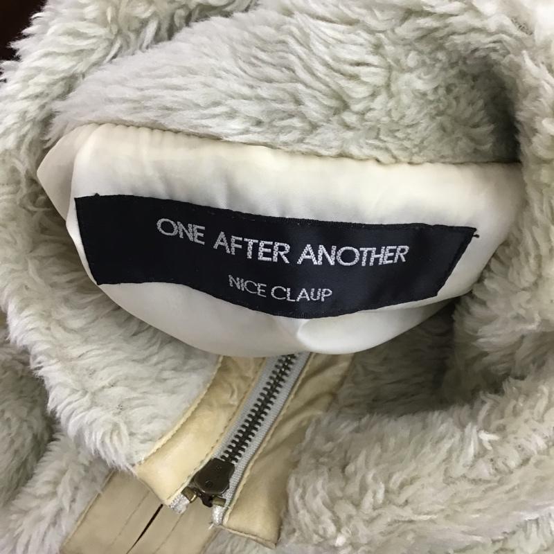 ワンアフター アナザー ナイスクラップ one after another NICE CLAUP ジャケット、上着 ジャケット、ブレザー エコファー 無地 ベージュ / ベージュ / レディース USED 古着 中古 10081862