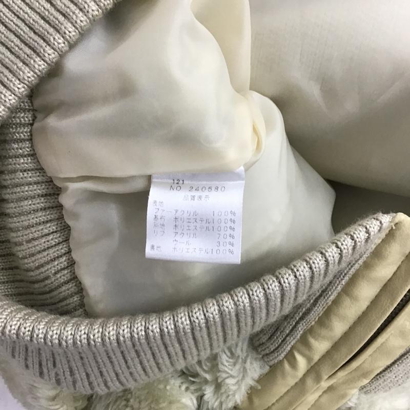 ワンアフター アナザー ナイスクラップ one after another NICE CLAUP ジャケット、上着 ジャケット、ブレザー エコファー 無地 ベージュ / ベージュ / レディース USED 古着 中古 10081862