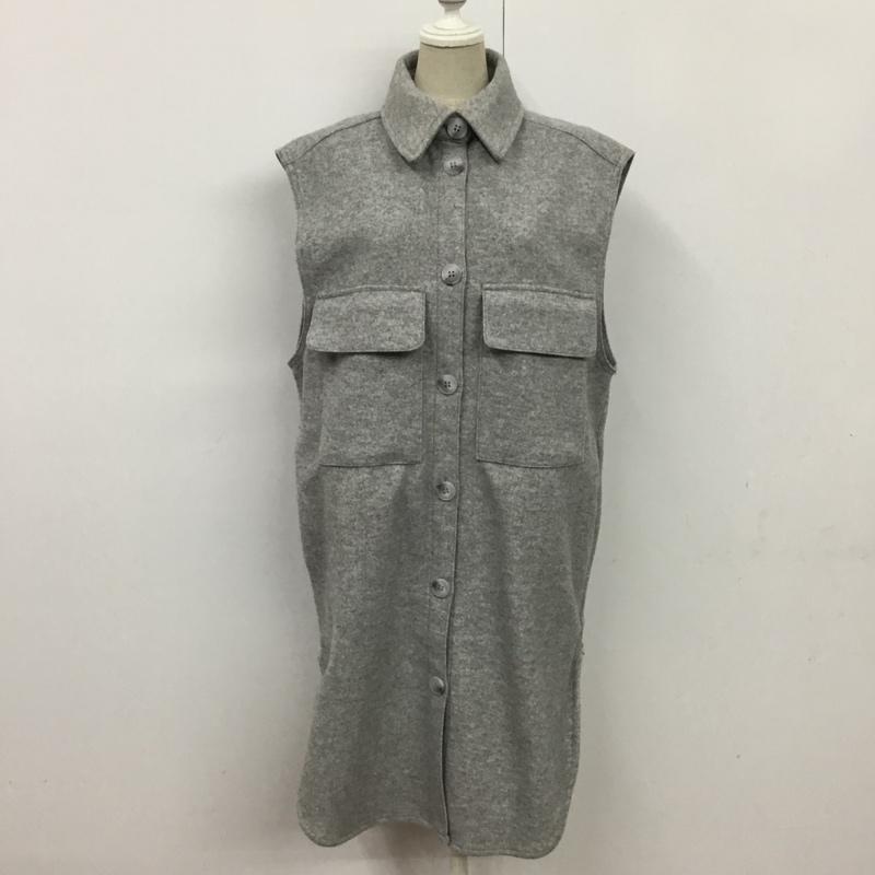 ヘンネスアンドモーリッツ H&M ベスト ベスト XS 無地 灰 / グレー / レディース USED 古着 中古 10081879
