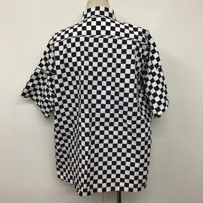 ゴールド GOLD シャツ、ブラウス 半袖 CHECKERS PRINT COTTON BROAD S/S BIG SHIRT GL37537 M チェック マルチカラー / マルチカラー / メンズ USED 古着 中古 10081908