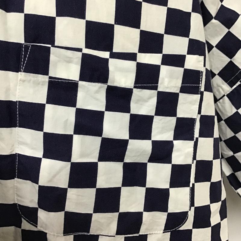 ゴールド GOLD シャツ、ブラウス 半袖 CHECKERS PRINT COTTON BROAD S/S BIG SHIRT GL37537 M チェック マルチカラー / マルチカラー / メンズ USED 古着 中古 10081908
