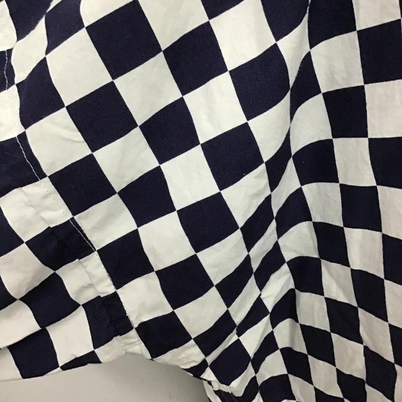 ゴールド GOLD シャツ、ブラウス 半袖 CHECKERS PRINT COTTON BROAD S/S BIG SHIRT GL37537 M チェック マルチカラー / マルチカラー / メンズ USED 古着 中古 10081908