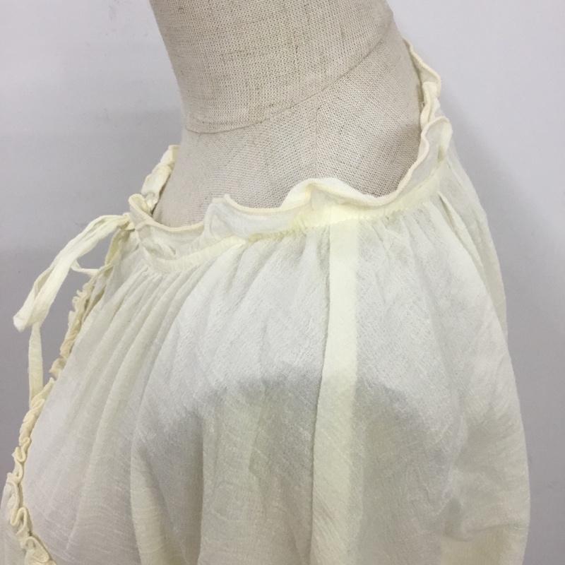 ヘザー Heather シャツ、ブラウス 長袖 タグ付 FREE 無地 オフホワイト / オフホワイト / レディース USED 古着 中古 10081991