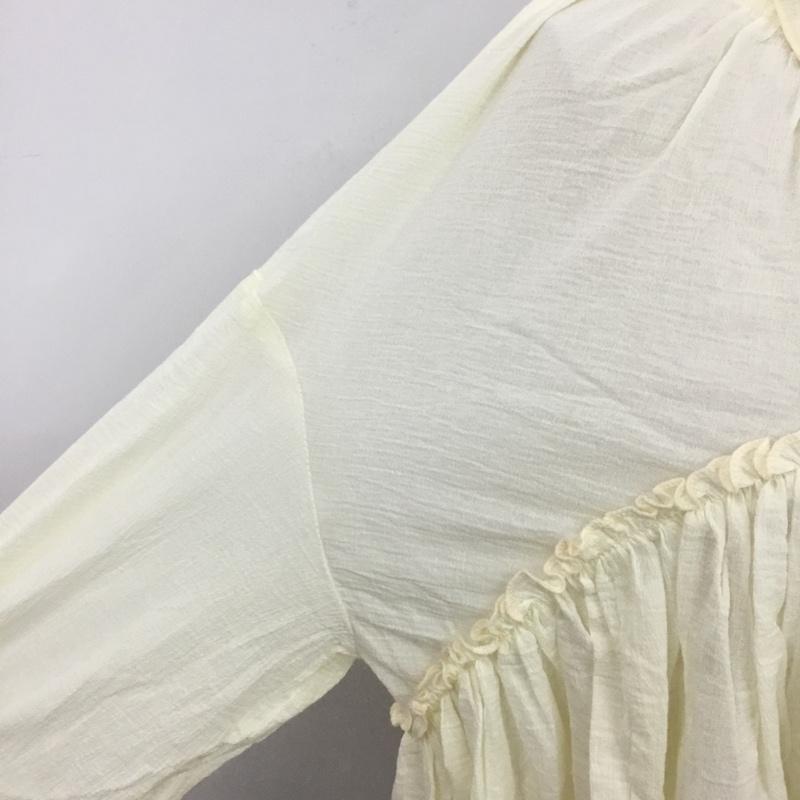 ヘザー Heather シャツ、ブラウス 長袖 タグ付 FREE 無地 オフホワイト / オフホワイト / レディース USED 古着 中古 10081991