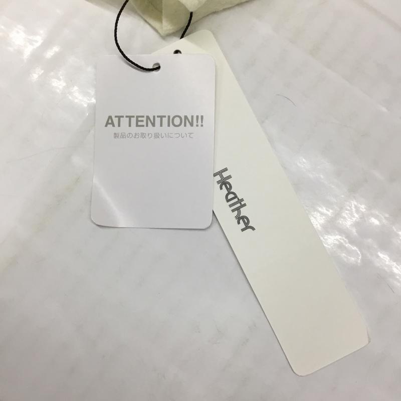 ヘザー Heather シャツ、ブラウス 長袖 タグ付 FREE 無地 オフホワイト / オフホワイト / レディース USED 古着 中古 10081991