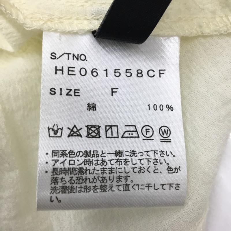 ヘザー Heather シャツ、ブラウス 長袖 タグ付 FREE 無地 オフホワイト / オフホワイト / レディース USED 古着 中古 10081991