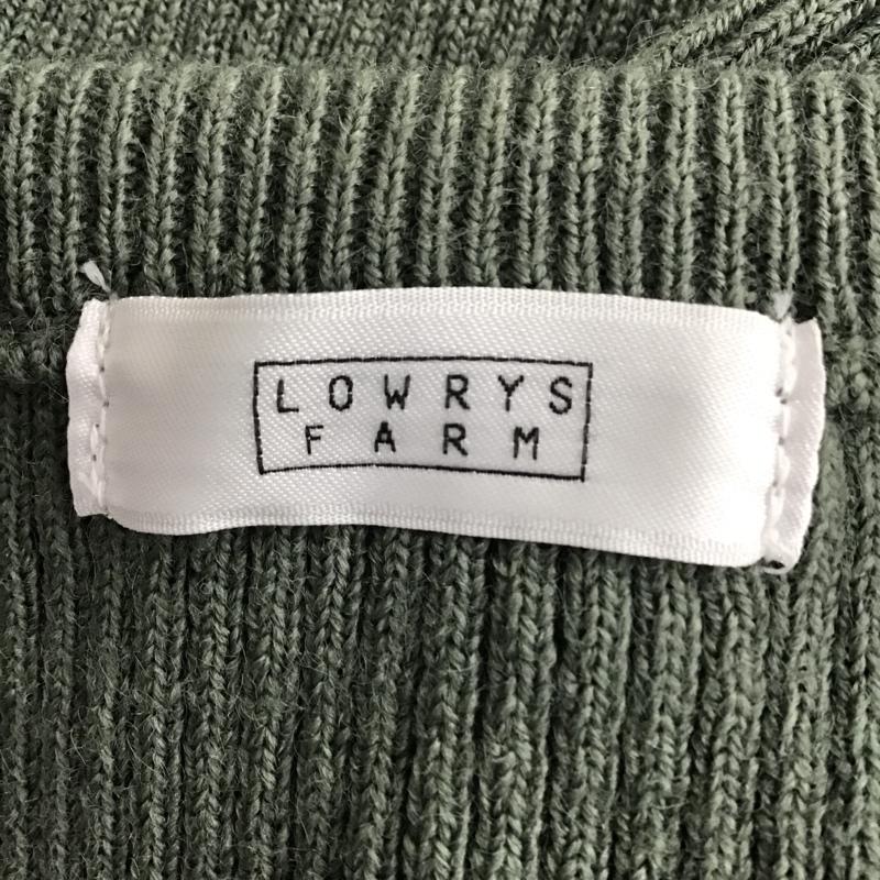 ローリーズファーム LOWRYS FARM ニット、セーター 長袖 LF619245CF FREE 無地 緑 / グリーン / レディース USED 古着 中古 10082056