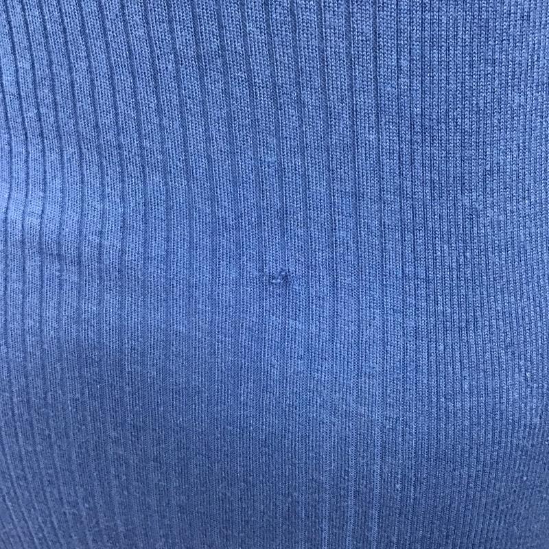 バーバリーブルーレーベル BURBERRY BLUE LABEL カーディガン 長袖 E1N18-170-25 Vネック 38 無地 青 / ブルー / レディース USED 古着 中古 10082078