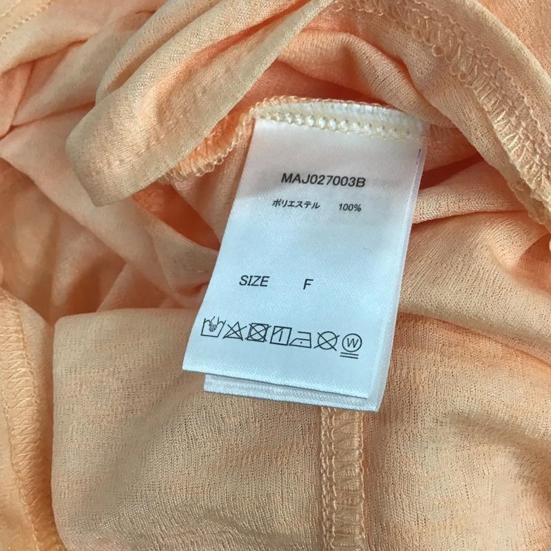 アプレジュールミニョン apres jour mignon カットソー 長袖 MAJ027003B 2WAYスリーブ FREE 無地 橙 / オレンジ / レディース USED 古着 中古 10082196