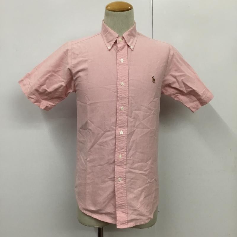ポロバイラルフローレン Polo by RALPH LAUREN シャツ、ブラウス 半袖 ボタンダウン L ワンポイント 桃 / ピンク / メンズ USED 古着 中古 10082202