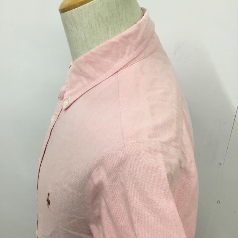 ポロバイラルフローレン Polo by RALPH LAUREN シャツ、ブラウス 半袖 ボタンダウン L ワンポイント 桃 / ピンク / メンズ USED 古着 中古 10082202