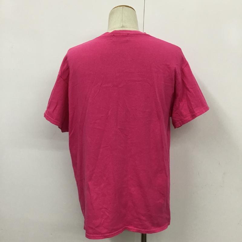エクストララージ XLARGE Tシャツ 半袖 L ロゴ、文字 桃 / ピンク / メンズ USED 古着 中古 10082211