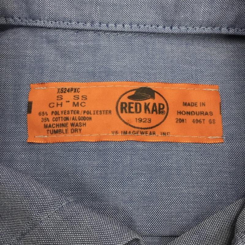 レッドキャップ RED KAP シャツ、ブラウス 半袖 S 無地 水色 / ライトブルー / メンズ USED 古着 中古 10082214