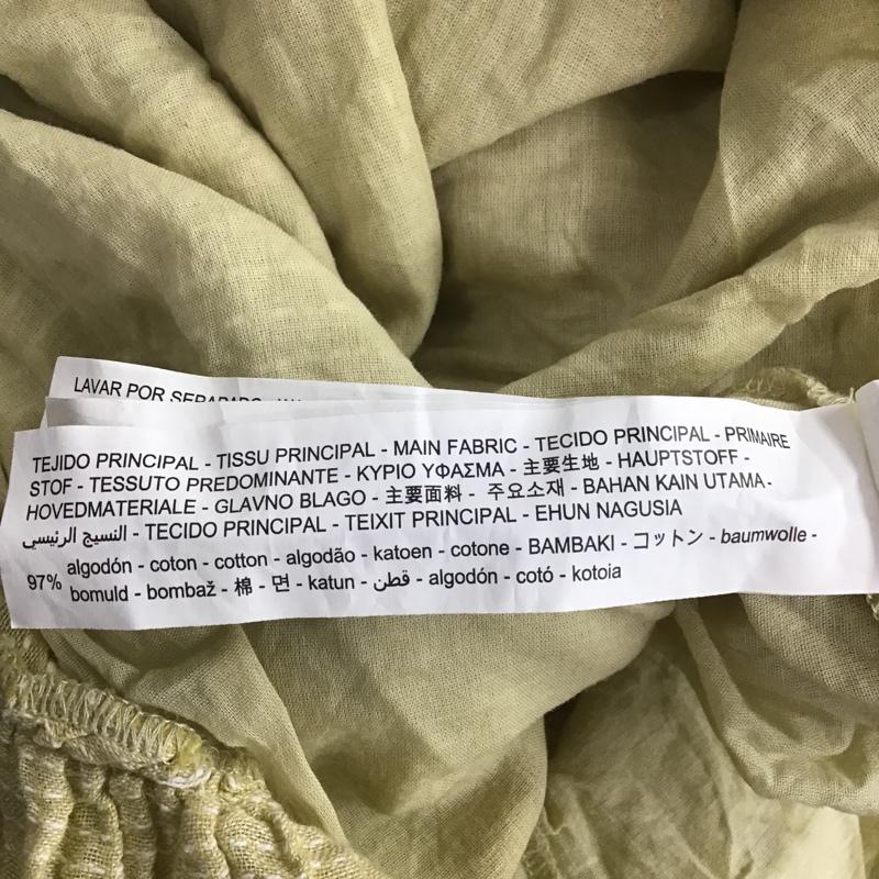 ザラ ZARA ワンピース ロングスカート M 無地 黄 / イエロー / レディース USED 古着 中古 10082398