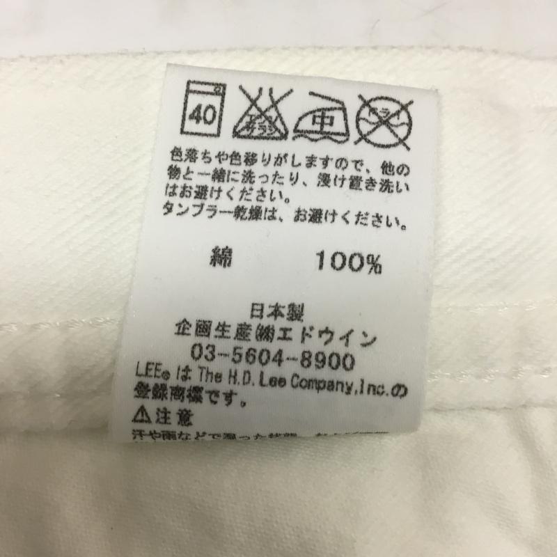 リー Lee パンツ デニム、ジーンズ 33インチ 無地 白 / ホワイト / メンズ USED 古着 中古 10082427