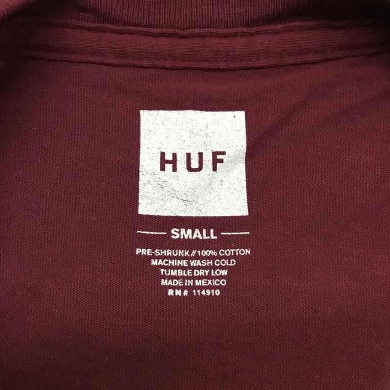 ハフ HUF Tシャツ 半袖 S プリント えんじ / ワインレッド / メンズ USED 古着 中古 10082438