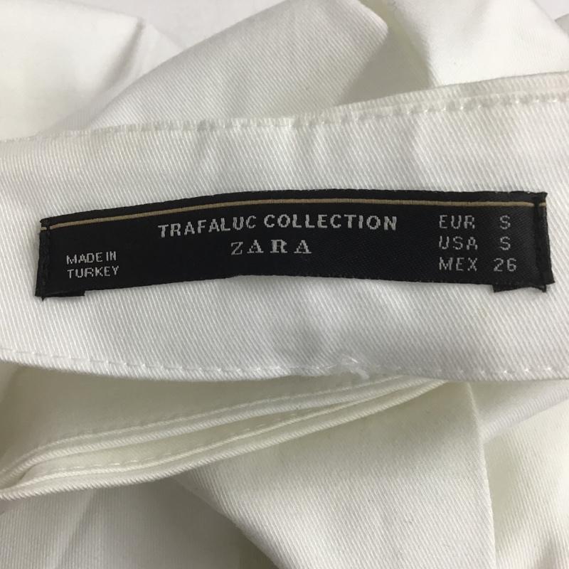 ザラ ZARA ボトムス ボトムス 7385 068 250 ワイドパンツ スカート風 S 無地 白 / ホワイト / レディース USED 古着 中古 10082443