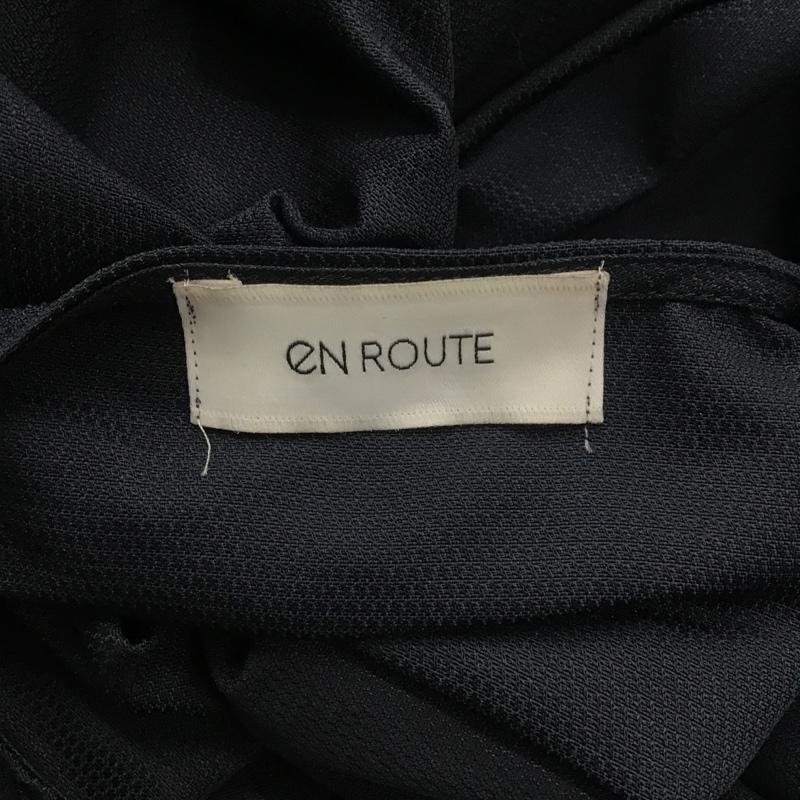 アンルート EN ROUTE Tシャツ 半袖 7116-287-0044 ポリエステルドビー プルオーバー 3 無地 紺 / ネイビー / メンズ USED 古着 中古 10082454