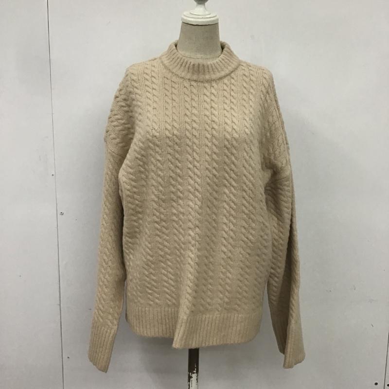 アーバンリサーチ URBAN RESEARCH ニット、セーター 長袖 FREE 無地 ベージュ / ベージュ / レディース USED 古着 中古 10082543