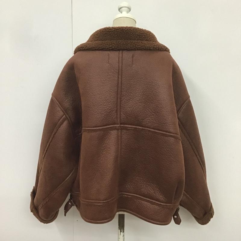 ジーナシス JEANASIS ジャケット、上着 ジャンパー、ブルゾン JS071084SL FREE 無地 茶 / ブラウン / レディース USED 古着 中古 10082551