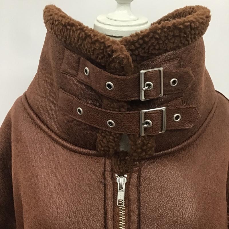 ジーナシス JEANASIS ジャケット、上着 ジャンパー、ブルゾン JS071084SL FREE 無地 茶 / ブラウン / レディース USED 古着 中古 10082551