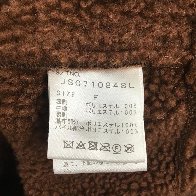 ジーナシス JEANASIS ジャケット、上着 ジャンパー、ブルゾン JS071084SL FREE 無地 茶 / ブラウン / レディース USED 古着 中古 10082551