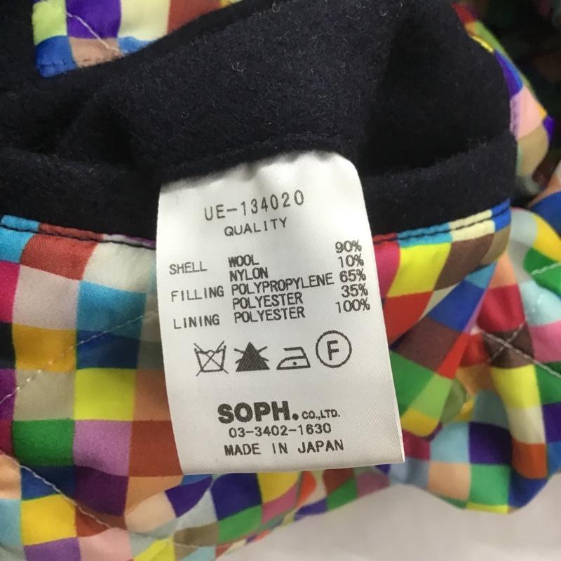 ユニフォームエクスペリメント uniform experiment コート ピーコート UE-134020 2 無地 紺 / ネイビー / メンズ USED 古着 中古 10082569