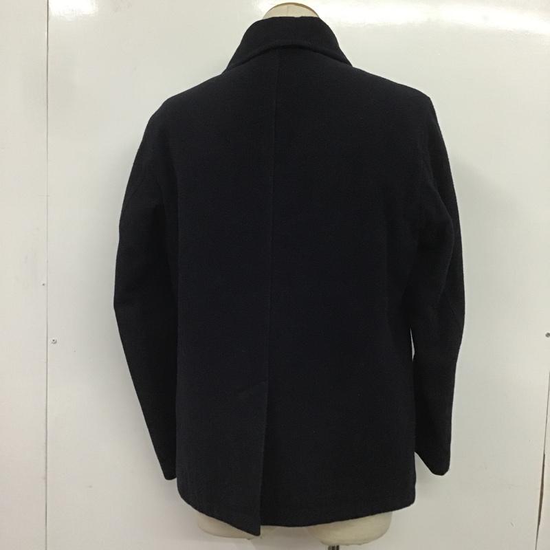 ユニフォームエクスペリメント uniform experiment コート ピーコート UE-134020 2 無地 紺 / ネイビー / メンズ USED 古着 中古 10082569
