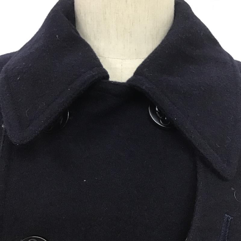 ユニフォームエクスペリメント uniform experiment コート ピーコート UE-134020 2 無地 紺 / ネイビー / メンズ USED 古着 中古 10082569