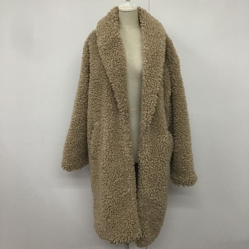 アズールバイマウジー AZUL BY MOUSSY コート コート一般 250BAJ30-083I BOAロングコート M 無地 ベージュ / ベージュ / レディース USED 古着 中古 10082630