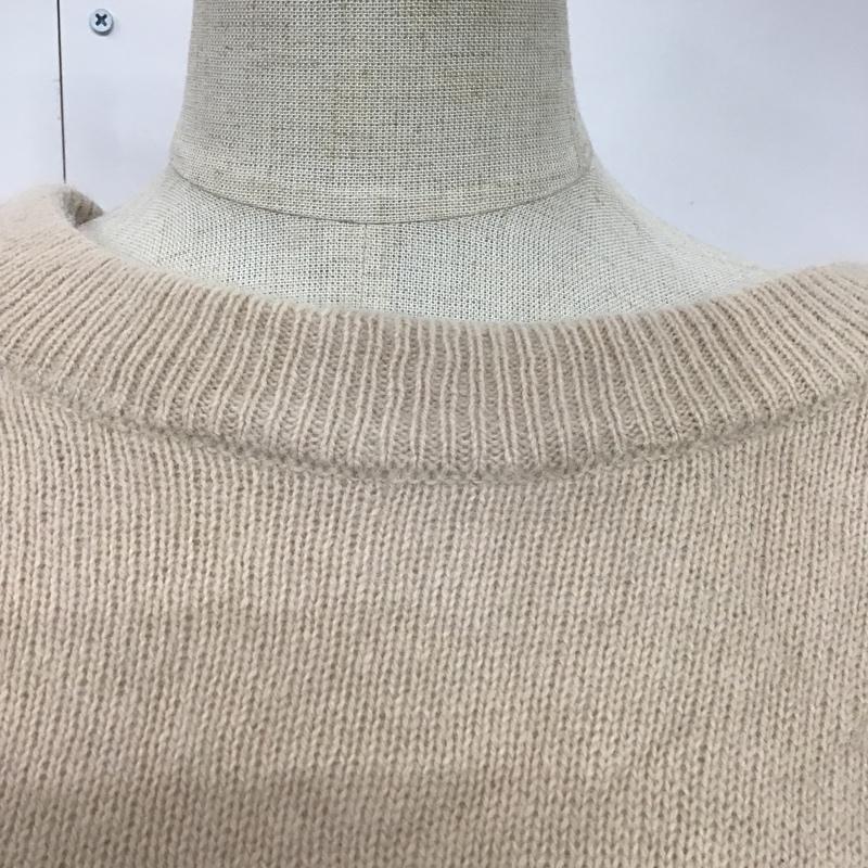 フーズフーチコ who's who Chico ニット、セーター 長袖 タグ付 FREE 無地 ベージュ / ベージュ / X 桃 / ピンク / レディース USED 古着 中古 10082636
