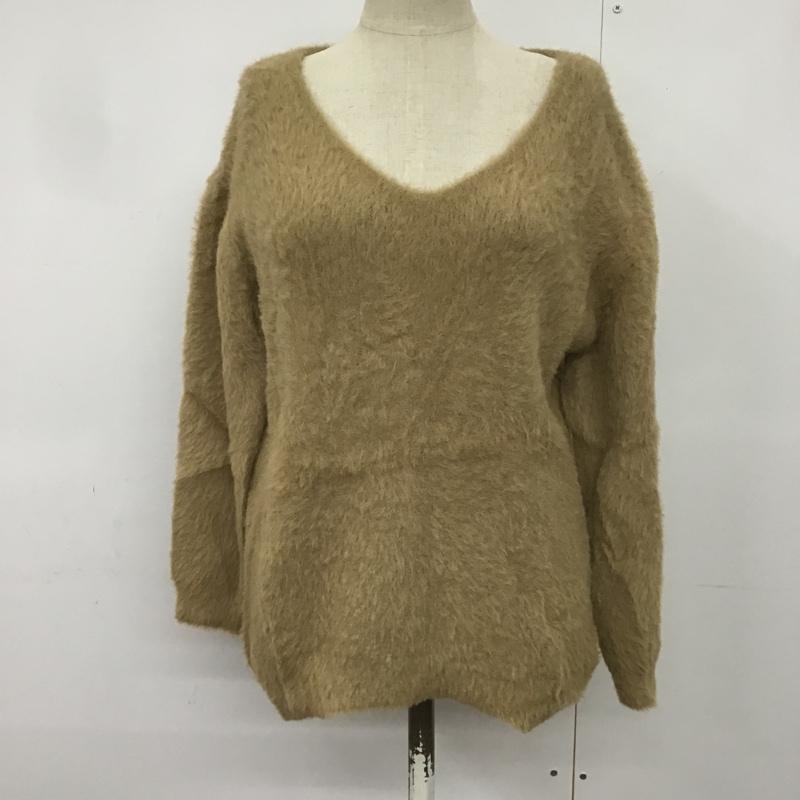 アイテムズ アーバンリサーチ ITEMS URBAN RESEARCH ニット、セーター 長袖 FREE 無地 ベージュ / ベージュ / レディース USED 古着 中古 10082647