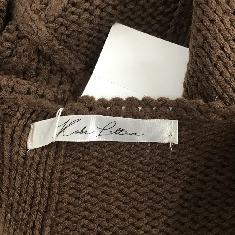 KOBE LETTUCE KOBE LETTUCE ニット、セーター 長袖 タグ付 無地 茶 / ブラウン / メンズ USED 古着 中古 10082651