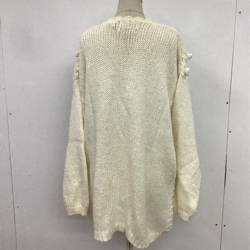 古着 USED ニット、セーター 長袖 M 無地 白 / ホワイト / レディース USED 古着 中古 10082657