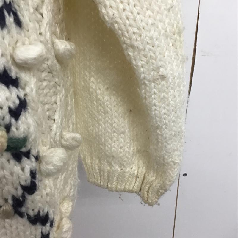 古着 USED ニット、セーター 長袖 M 無地 白 / ホワイト / レディース USED 古着 中古 10082657
