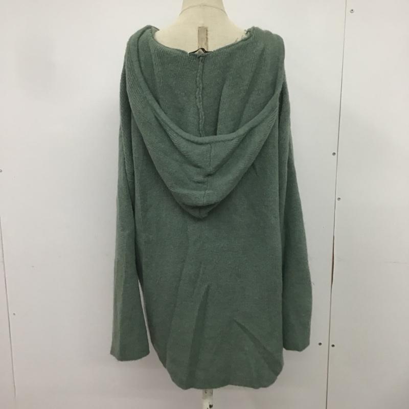 ジーナシス JEANASIS ニット、セーター 長袖 FREE 無地 緑 / グリーン / レディース USED 古着 中古 10082660