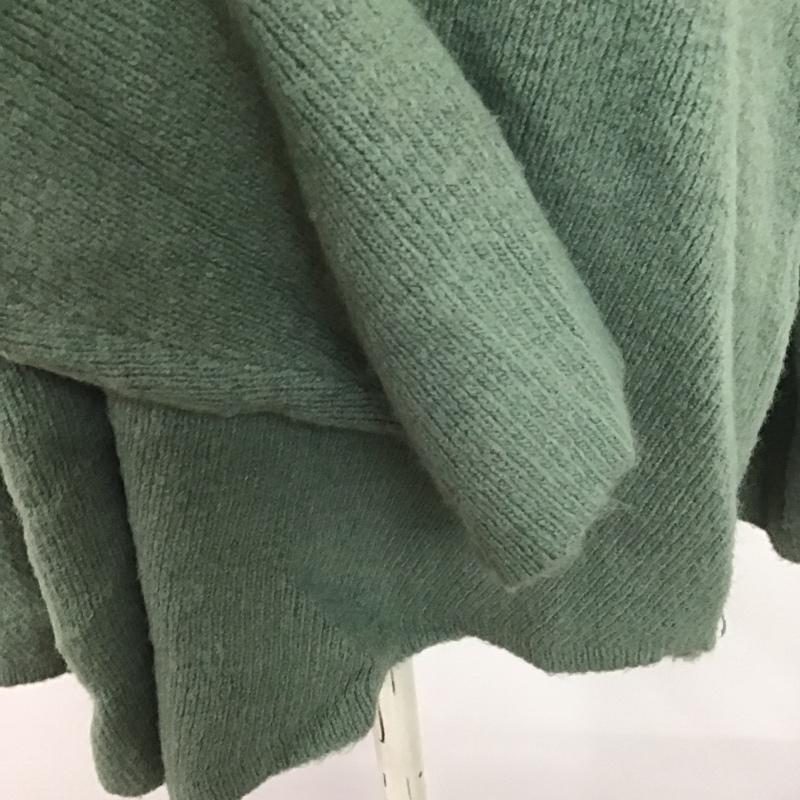 ジーナシス JEANASIS ニット、セーター 長袖 FREE 無地 緑 / グリーン / レディース USED 古着 中古 10082660