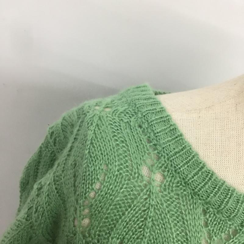 テチチ Techichi ニット、セーター 長袖 FREE 無地 緑 / グリーン / レディース USED 古着 中古 10082661