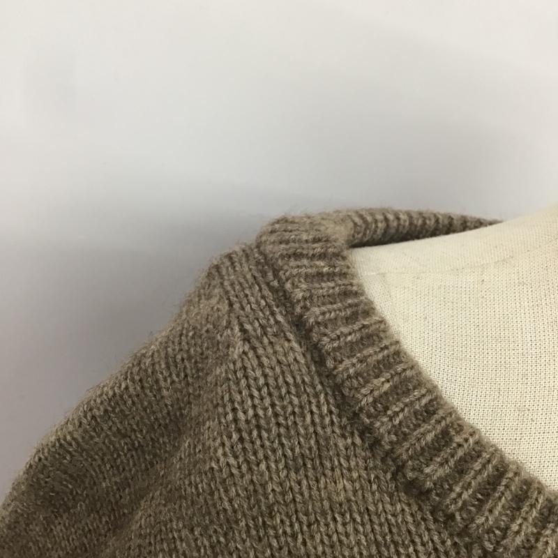 アンドジェイ ANDJ ニット、セーター 長袖 無地 茶 / ブラウン / レディース USED 古着 中古 10082662