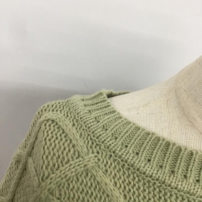 レトロガール RETRO GIRL ニット、セーター 長袖 FREE 無地 薄緑 / ライトグリーン / レディース USED 古着 中古 10082663