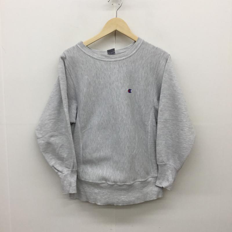 チャンピオン Champion トレーナー 長袖 90s Reverse Weave メキシコ製 S ロゴ、文字 灰 / グレー / メンズ USED 古着 中古 10082667