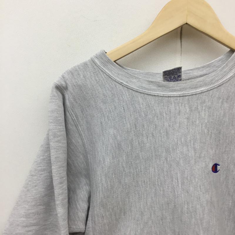 チャンピオン Champion トレーナー 長袖 90s Reverse Weave メキシコ製 S ロゴ、文字 灰 / グレー / メンズ USED 古着 中古 10082667