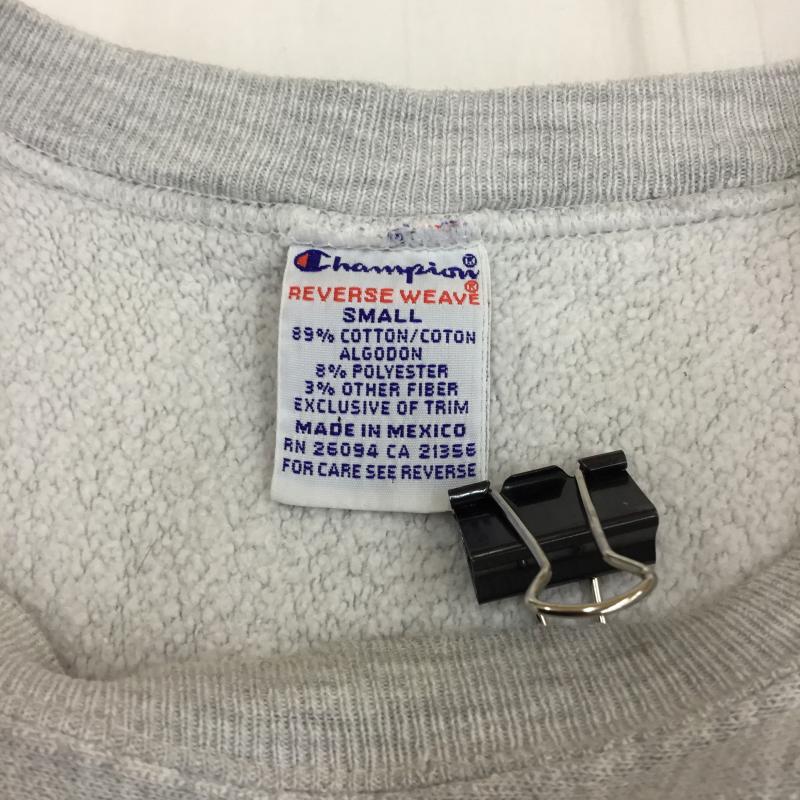 チャンピオン Champion トレーナー 長袖 90s Reverse Weave メキシコ製 S ロゴ、文字 灰 / グレー / メンズ USED 古着 中古 10082667