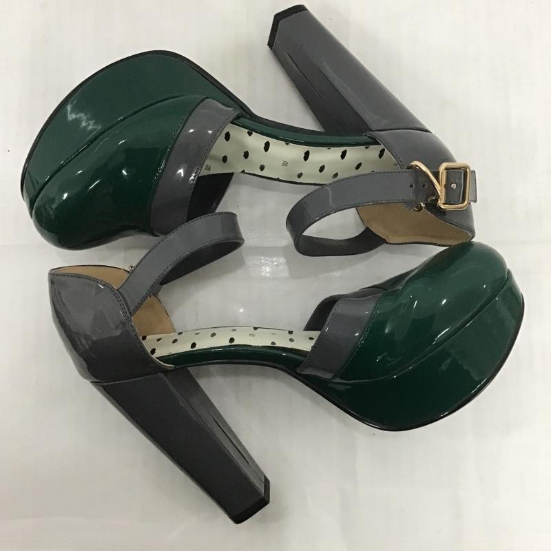 スライ SLY パンプス パンプス バイカラー ハイヒール L 無地 灰 / グレー / X 緑 / グリーン / レディース USED 古着 中古 10082683