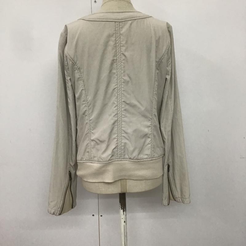 ナチュラルビューティーベーシック NATURAL BEAUTY BASIC ジャケット、上着 ジャケット、ブレザー L 無地 白 / ホワイト / レディース USED 古着 中古 10082696